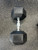 New 45-LB RUBBER DUMBBELL Hex Dumbbell (Each) 45 lb 11945-S000255547 View 1