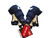 Used CCM LTP Junior Gloves Navy Blue 10" 11450-S000524286 View 2