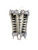Used STX VALOR Lacrosse Shin Guards White MD 11814-S000399796 View 2
