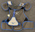 Used Mizuno SAMURAI Catchers Chest Protector Black And Navy Blue Adult 11894-S000057271 View 2