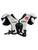 Used Battle Sports DEFENDER FB Shoulder Pads White SM 11732-S000369599 View 1