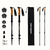 New Retrospec Solstice Aluminum Hiking Poles- Black/Cork View 1