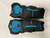 Used Bauer VAPOR VOLT Junior Shin Guards Black And Royal Blue 11" 11855-S000206687 View 1