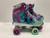 Used RollerDerby ROLLER STAR Junior Roller Quad Skates Turquoise Adjustable 11855-S000206704 View 3