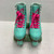 Used APOLLO Junior Roller Quad Skates Turquoise Adjustable 11762-S000081956 View 2