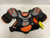 Used Bauer ONE.4 Junior Shoulder Pads Black And Orange SM 11855-S000206714 View 1