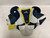 Used Bauer SP2000 Junior Shoulder Pads White And Navy Blue SM 11855-S000206769 View 2