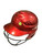 Used Rawlings RED 6 1/2 - 7 1/2 Batting Helmet w/Mask Red SM 11347-S000272431 View 1