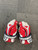 Used Warrior EVO Lacrosse Gloves Mens White/Royal/Red 17" 11614-S000240005 View 1