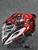 Used Cascade XRS CHROME RED Lacrosse Helmet Red One Size 11849-S000041911 View 2