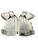 Used Nike VAPOR ELITE Lacrosse Shoulder Pads White LG 11856-S000030732 View 2