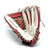 Used RICO STAR SERIES RH Throw Fastpitch Gloves White And Red 13" 11805-S000085157 View 2