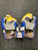 Used Warrior NEMESIS LAX Goalie Gloves M Royal Blue SM 11726-S000299097 View 1