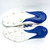 Used Adidas ADIZERO ELECTRIC Adult FB Cleats White And Royal Blue Senior 9.5 11805-S000085621 View 9