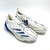 Used Adidas ADIZERO ELECTRIC Adult FB Cleats White And Royal Blue Senior 9.5 11805-S000085621 View 4