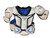 Used Warrior APLHA Lacrosse Shoulder Pads White LG 11812-S000172450 View 1