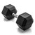 CAP Rubber Hex Dumbbell 45 lbs #SDR-045 View 1