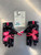 Used Under Armour F8 FB Gloves Black And Pink LG 11162-S000461603 View 2