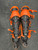 Used Rawlings VELO LEG GUARDS Catchers Leg Guards Black And Orange Adult 11945-S000257388 View 1
