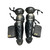 Used All-Star LG1216PS Catchers Leg Guards Black Youth 11484-S000309612 View 1