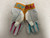 Used Easton Walk-Off Sugar Rush BB/SB Batting Gloves White MD 11855-S000208044 View 2