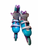 Used RollerDerby V500 TECH Senior Roller Quad Skates Royal Blue Senior 9 11706-S000385018 View 1