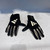 Used Adidas LINEMAN GLOVES FB Gloves Black SM 11878-S000030607 View 1