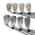 Used Titleist DCI 981 Men's RH Iron Set 3I-PW Stiff Flex Steel Shaft 11506-S000310049 View 5