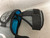 Used Nike VAPOR LT Lacrosse Shoulder Pads Black And Carolina Blue SM 11855-S000208466 View 3