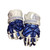 Used Warrior MD4 Lacrosse Gloves Mens Royal Blue And White 13" 11812-S000173480 View 1
