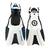Used US Divers Underwater Fins White L/XL View 1