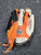 Used Franklin RTP BB/SB Glove RH Throw Orange 8" 11849-S000043152 View 1
