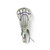 Used STX Racy Women's Complete Lacrosse Stick Attack/Midfield White, head view View 2