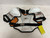 Used Easton SYNERGY 100 Junior Shoulder Pads Orange And White MD 11855-S000208791 View 1