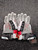 Warrior EVO QX Lacrosse Gloves Mens White/Black/Red 13" 11849-S000043402 View 1