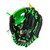 Used Franklin 9 IN RHT RTP BLK/GRN BB/SB Glove T-ball Black 9" 11842-S000233133 View 1