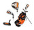 New XDJ Kids 3-5 Junior Golf Set 11818-TARXDJ3-5JR View 1