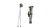 Used Rossignol ACTIVE SERIES Mens DH Ski Pole Black 130 cm / 52 in 11917-S000020996 View 1