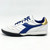 Used Diadora BRASIL 2 R TFR Soccer Turf Shoes White And Royal Blue Senior 8.5 11805-S000087830 View 1