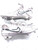 Used Nike LAX Cleats Mens White Senior 10.5 11860-S000314889 View 2