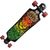 Used Santa Cruz LION GOD RASTA Longboard Black Long View 1