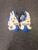 Used Warrior RIOT II Lacrosse Helmet White And Royal Blue LG 11849-S000043754 View 1