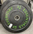 Used EVERYDAY ESSENTIALS BUMPER PLATE Olympic Plate (Each) Black And Neon Green 25 lb 11855-S000209322 View 1