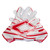 Shock DR Game Day Pro Senior Football Receiver Gloves, White/Redv View 2