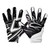 Shock DR Game Day Pro Youth Football Receiver Gloves, Black/White  View 1