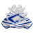 New Game Day Pro Football Receiver Gloves Youth White/Royal Lg 11876-SHDCG10780WRYL View 2
