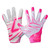 Shock DR Game Day Pro Youth Football Receiver Gloves, White/Pink View 1