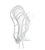 StringKing Mark 3A Strung Lacrosse Head, White View 4