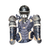 Used All-Star INTERMEDIATE SET Catchers Helmet w/Mask Royal Blue MD 11724-S000231540 View 1
