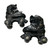 Used POWER SUPERB Size 31-34 Child Roller Quad Skates Black Adjustable 11484-S000312984 View 1